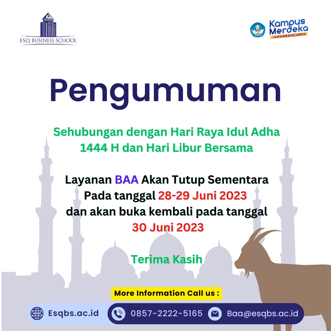 Flyer Libur Idul Adha