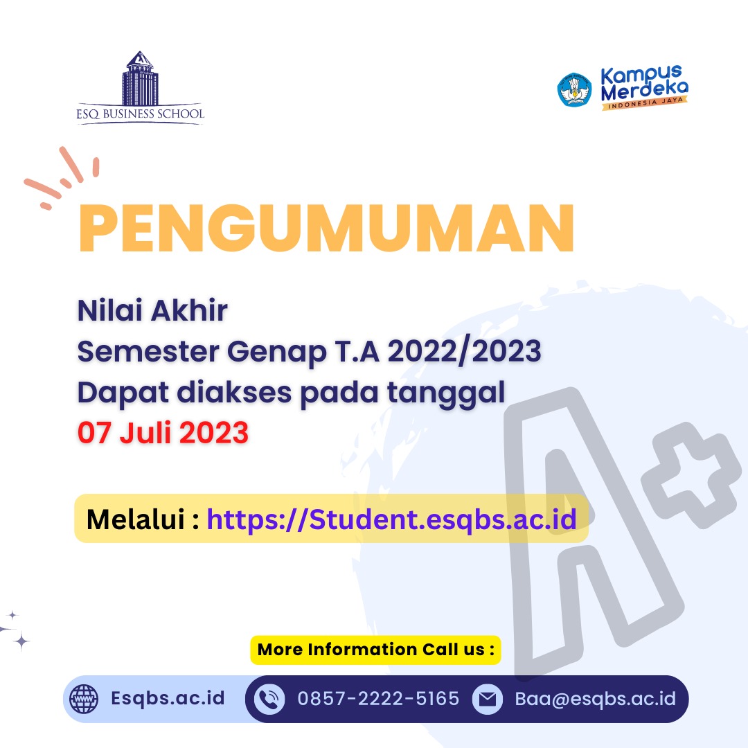 Flyer Pengumuman nilai