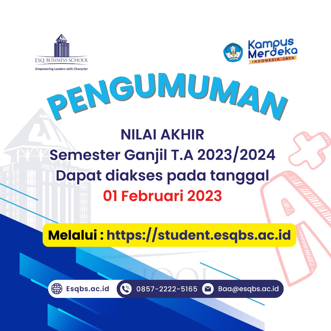 flyer pengumuman nilai